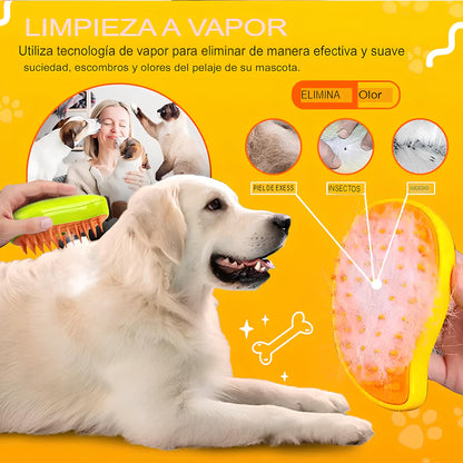 CEPILLO A VAPOR PARA MASCOTAS PERROS, GATOS, CONEJOS - CODY