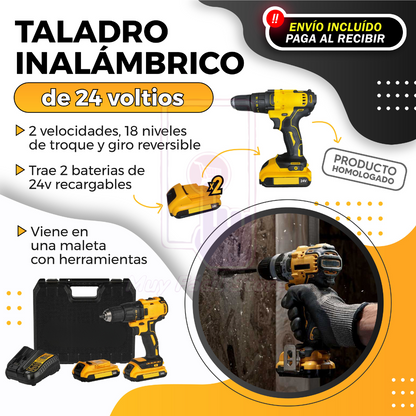 TALADRO INLAMBRICO 24V