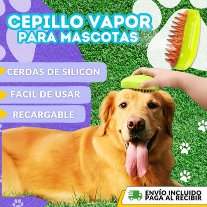 CEPILLO A VAPOR PARA MASCOTAS PERROS, GATOS, CONEJOS - CODY