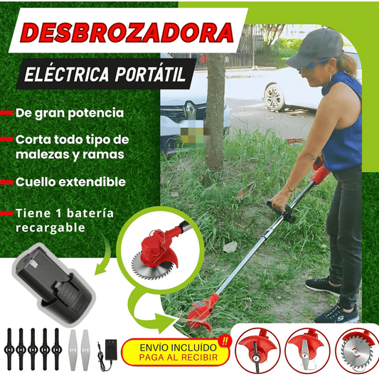 🌳  DESBROZADORA INALAMBRICA PORTÁTIL 12V 🌳